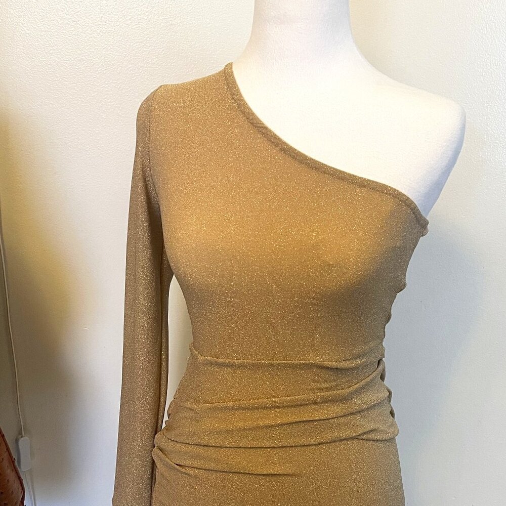 Halter One Shoulder Dress